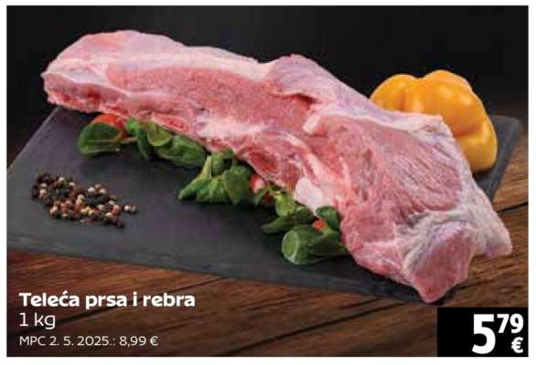 Teleća prsa i rebra,
