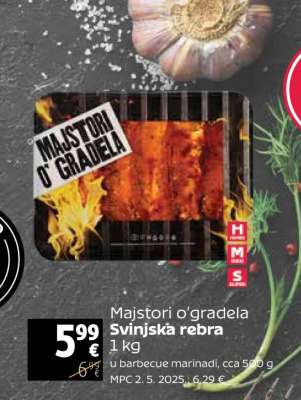 Majstori o'gradela Svinjska rebra