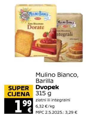 Mulino Bianco, Barilla Dvopek