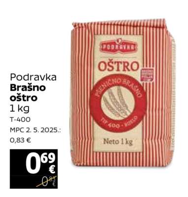 Podravka Brašno oštro 1 kg