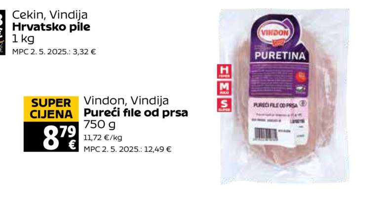 Vindon, Vindija Pureći file od prsa