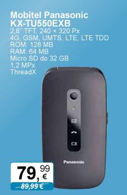 Mobitel Panasonic KX-TU550EXB