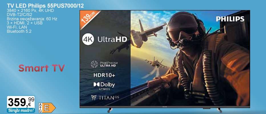 TV LED Philips 55PUS7000/12