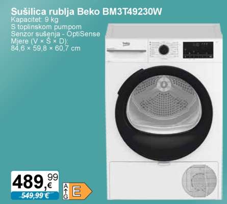 Sušilica rublja Beko BM3T49230W