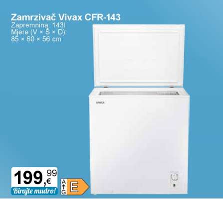 Zamrzivač Vivax CFR-143