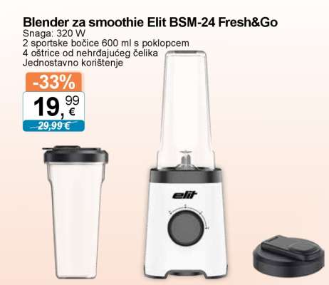 Blender za smoothie Elit BSM-24 Fresh&Go