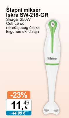 Štapni mikser Iskra SW-218-GR