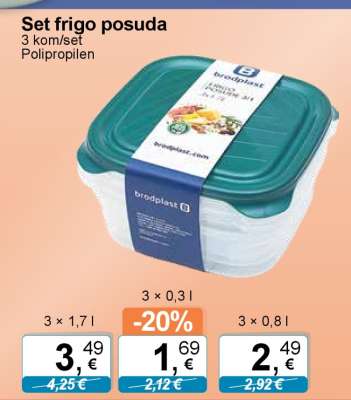 Set frigo posuda