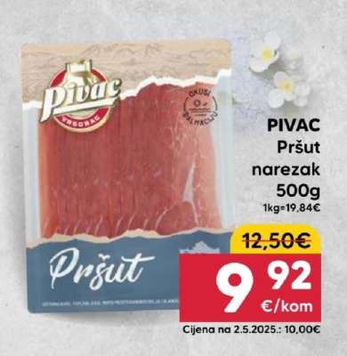 PIVAC Pršut narezak 500g