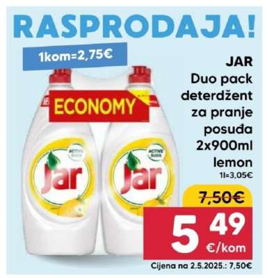 JAR Duo pack deterdžent za pranje posuđa