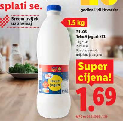 Pilos Tekuči jogurt XXL