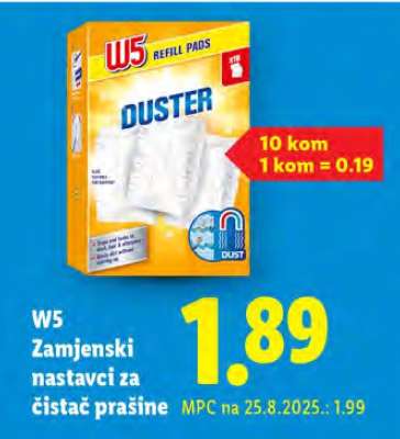 W5 Zamjenski nastavci za čistač prašine