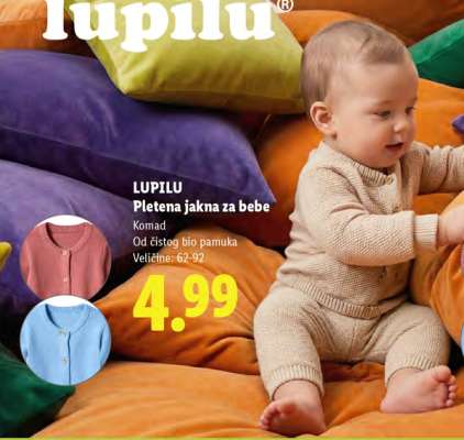 LUPILU Pletena jakna za bebe