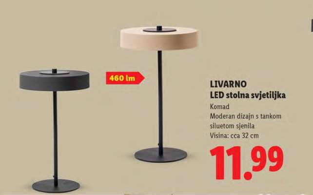 LIVARNO LED stolna svjetiljka