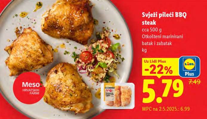Svježi pileći BBQ Steak
