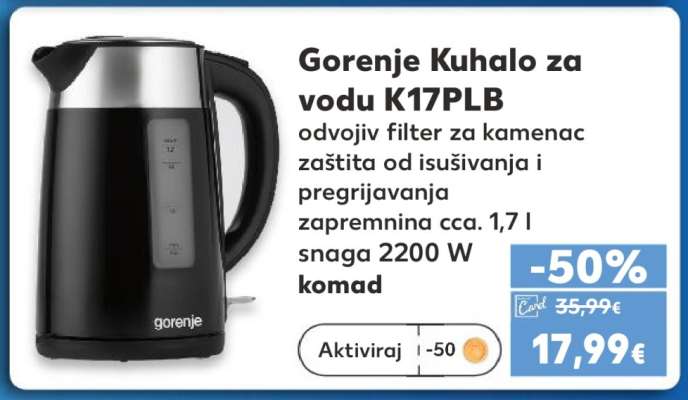 Gorenje Kuhalo za vodu K17PLB