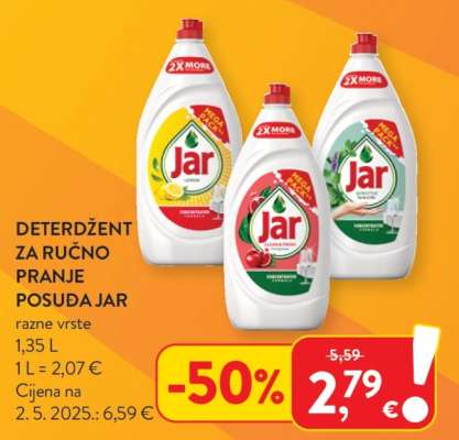 Deterdžent za ručno pranje posuđa Jar