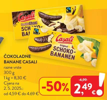 Čokoladne banane Casali