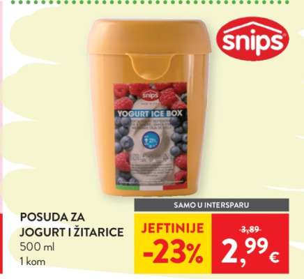 POSUDA ZA JOGURT I ŽITARICE