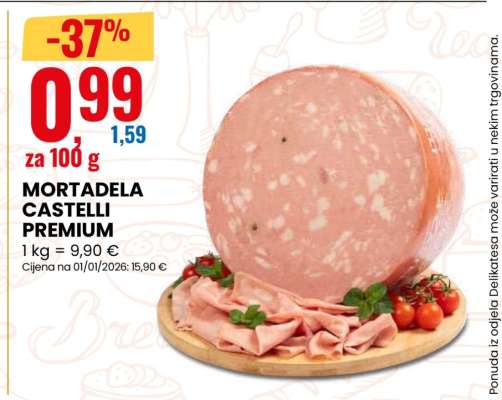 MORTADELA CASTELLI PREMIUM