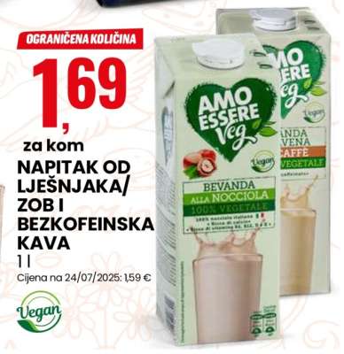 NAPITAK OD LJEŠNJAKA/ZOB I BEZKOFEINSKA KAVA