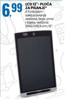 LCD 12"- PLOČA ZA PISANJE