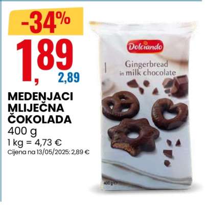 Medenjaci mliječna čokolada