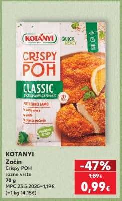 KOTANYI Začin Crispy POH razne vrste