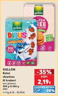 GULLON Keksi sharkies ili krekeri
