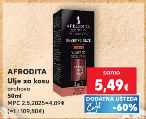 AFRODITA UJLE za kosu orahovo 50ml