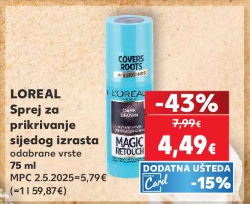 LOREAL Sprej za prikrivanje sijedog izrasta