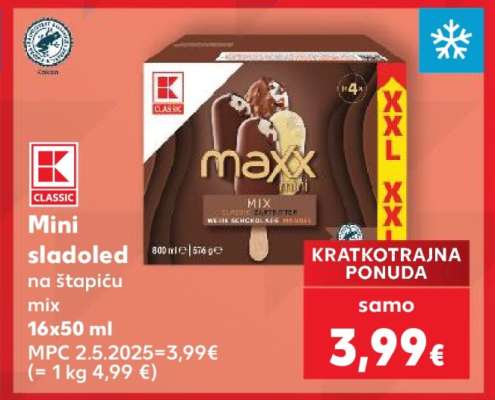 Mini sladoled na štapiću mix