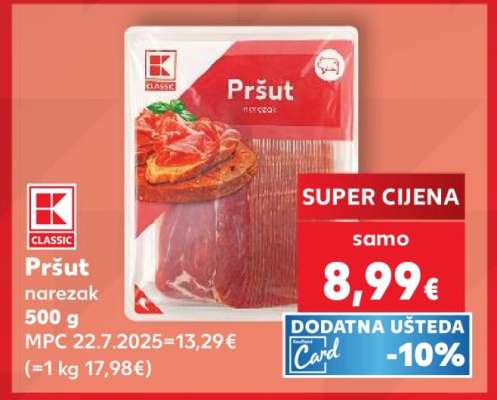 Pršut narezak 500 g