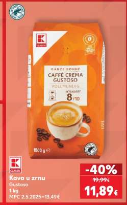 Kava u zrnu Gustoso