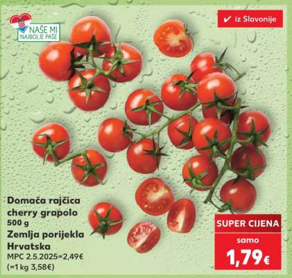 Domaća rajčica cherry grapolo