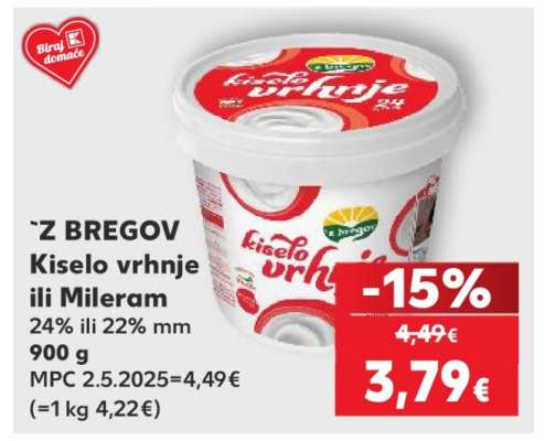 Z BREGOV Kiselo vrhnje ili mileram