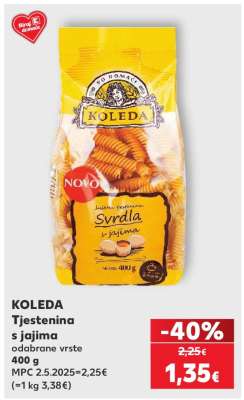 KOLEDA Tjestenina s jajima