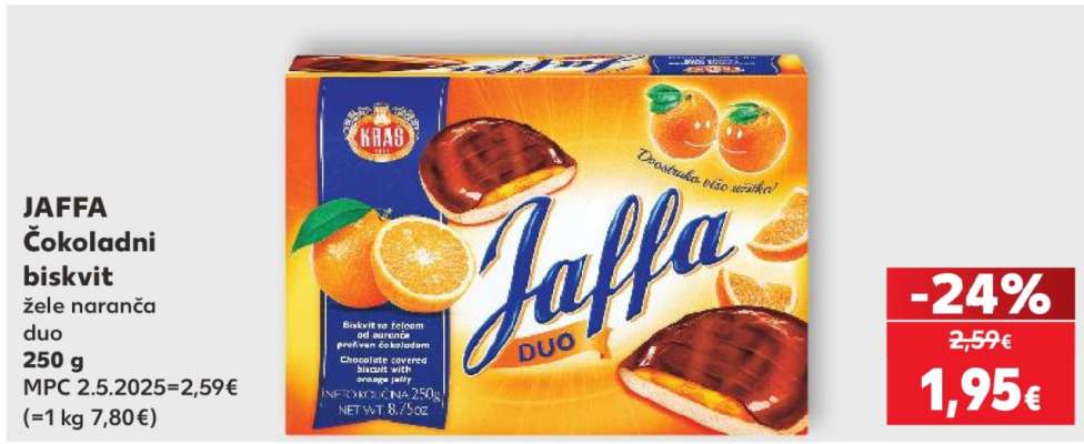 JAFFA Čokoladni biskvit žele naranča duo