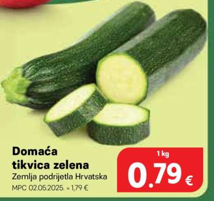 Domaća tikvica zelena