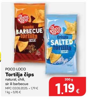 POCO LOCO Tortilja čips