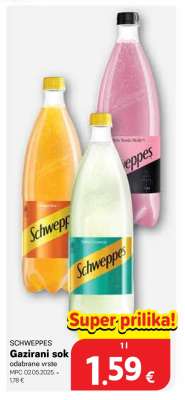 SCHWEPPES Gazirani sok