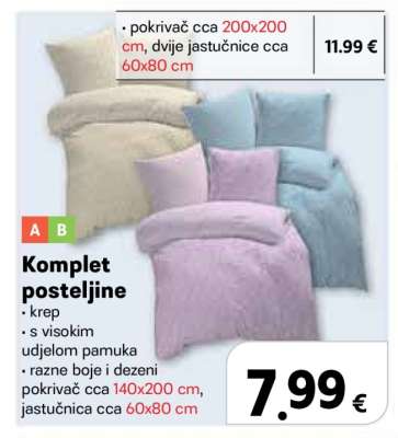 Komplet posteljine
