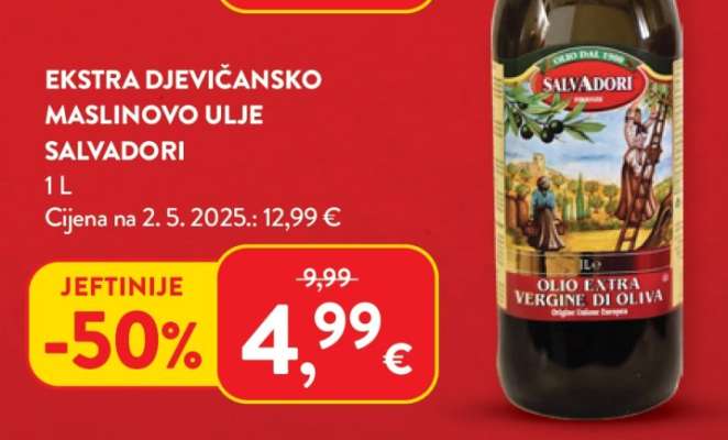 Ekstra djevičansko maslinovo ulje Salvadori