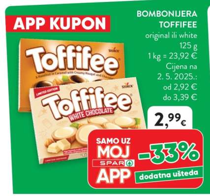 Bombonijera Toffifee