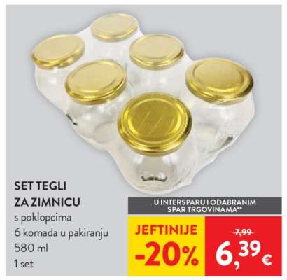 Set tegli za zimnicu