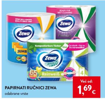 Papirnati ručnici Zewa