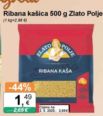 Ribana kašica 500 g Zlato Polje