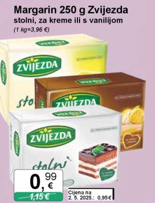 Margarin 250 g Zvijezda