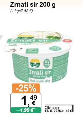 Zrnati sir 200 g
