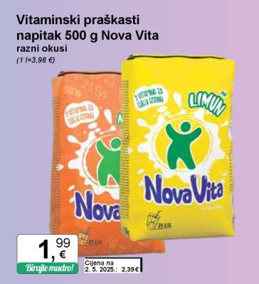 Vitaminski praškasti napitak 500 g Nova Vita